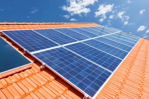 Solar Panels on a Tile Roof